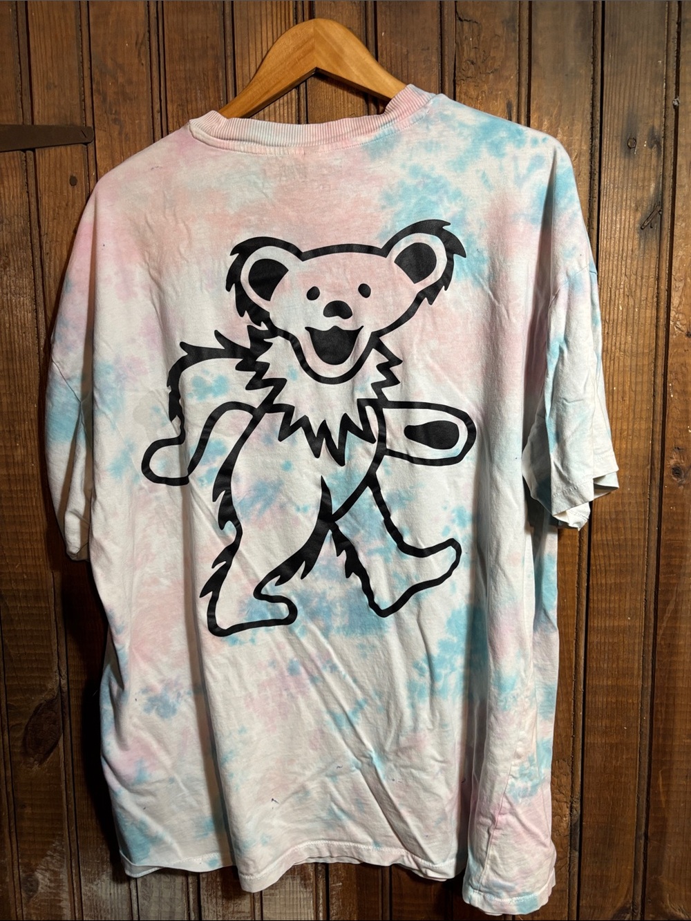 Grateful Dead Pastel Tie-Dye Logo Tee - Pink & Blue